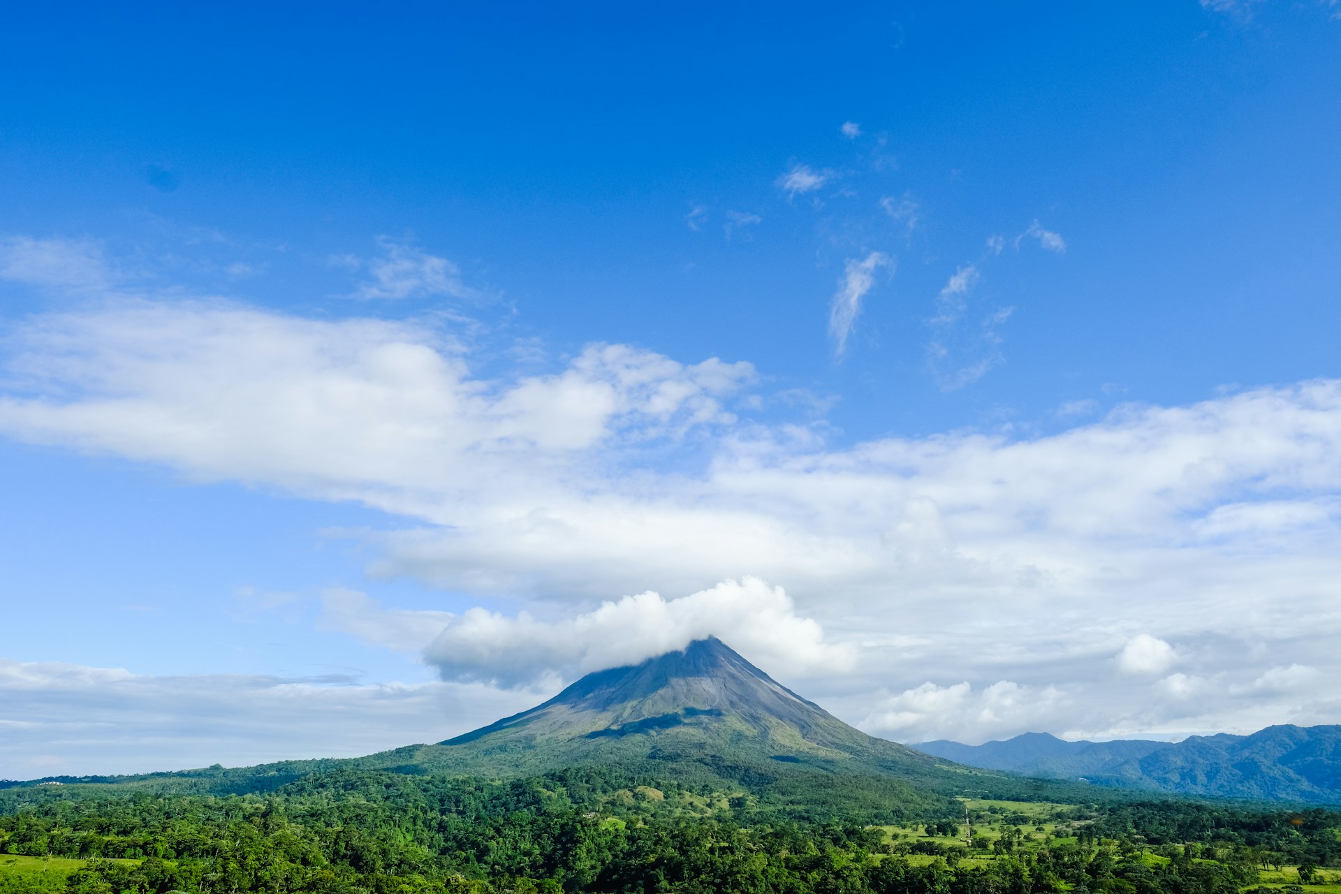 Vista del bosque y el valle